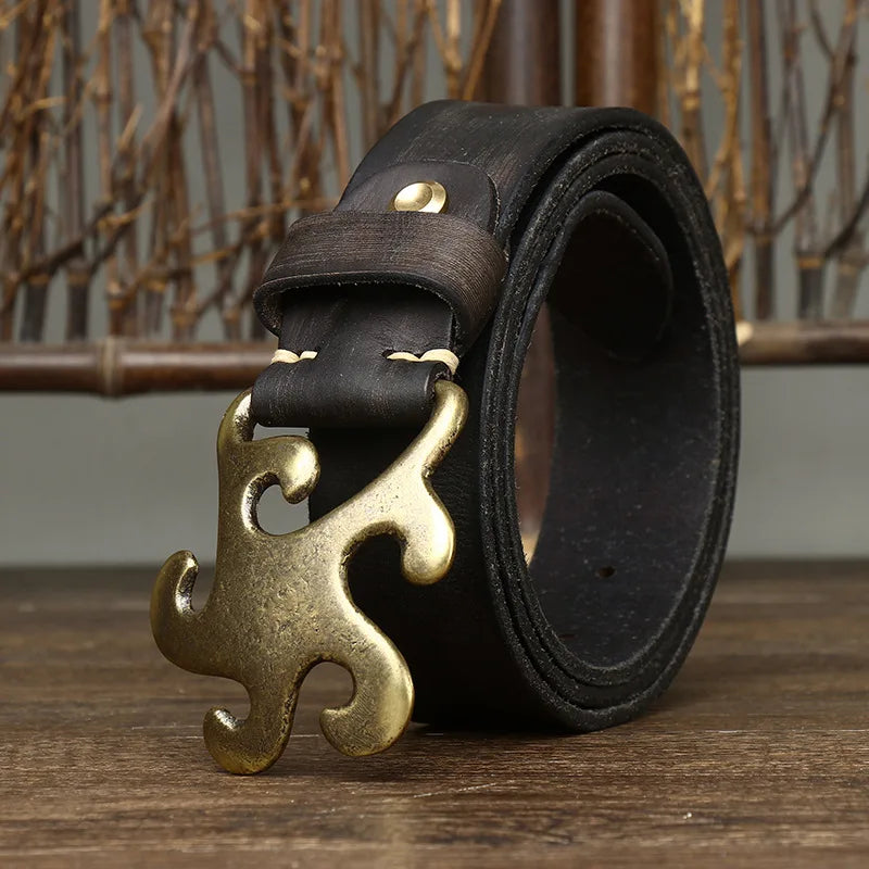 Stunning Smooth Brass Buckle Belts
