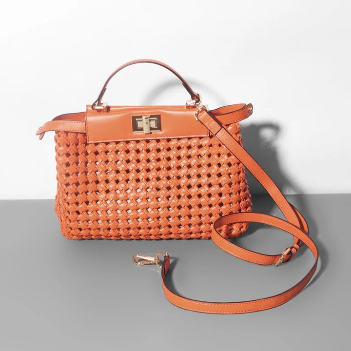 Polished Hollow Out Hand Knitting Handbag