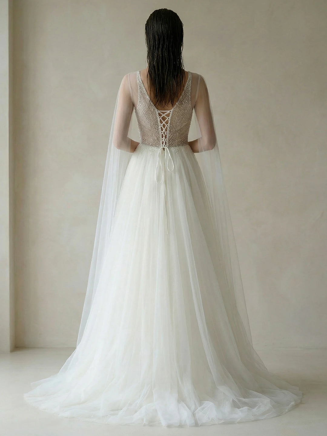 Back view of women&