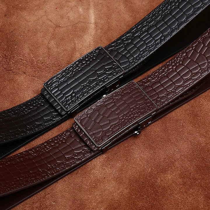 Toothless Automatic Buckle Business Belt