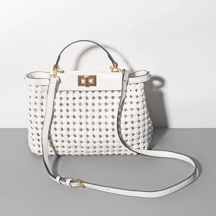 Polished Hollow Out Hand Knitting Handbag