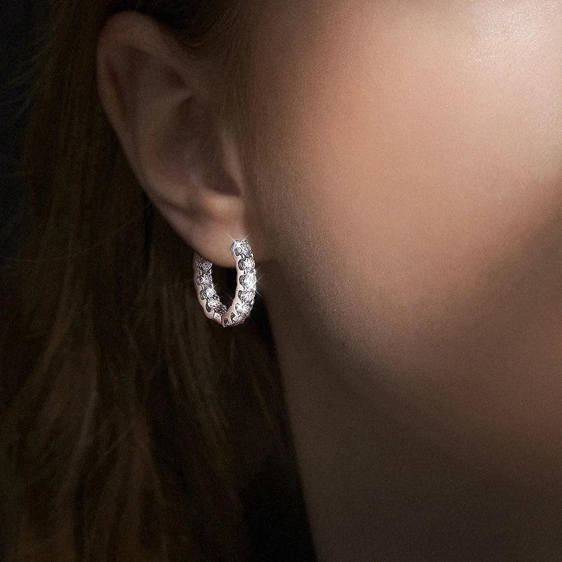 Sweet Gold Plated Hoop Earrings