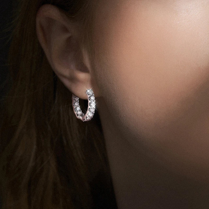 Sweet Gold Plated Hoop Earrings