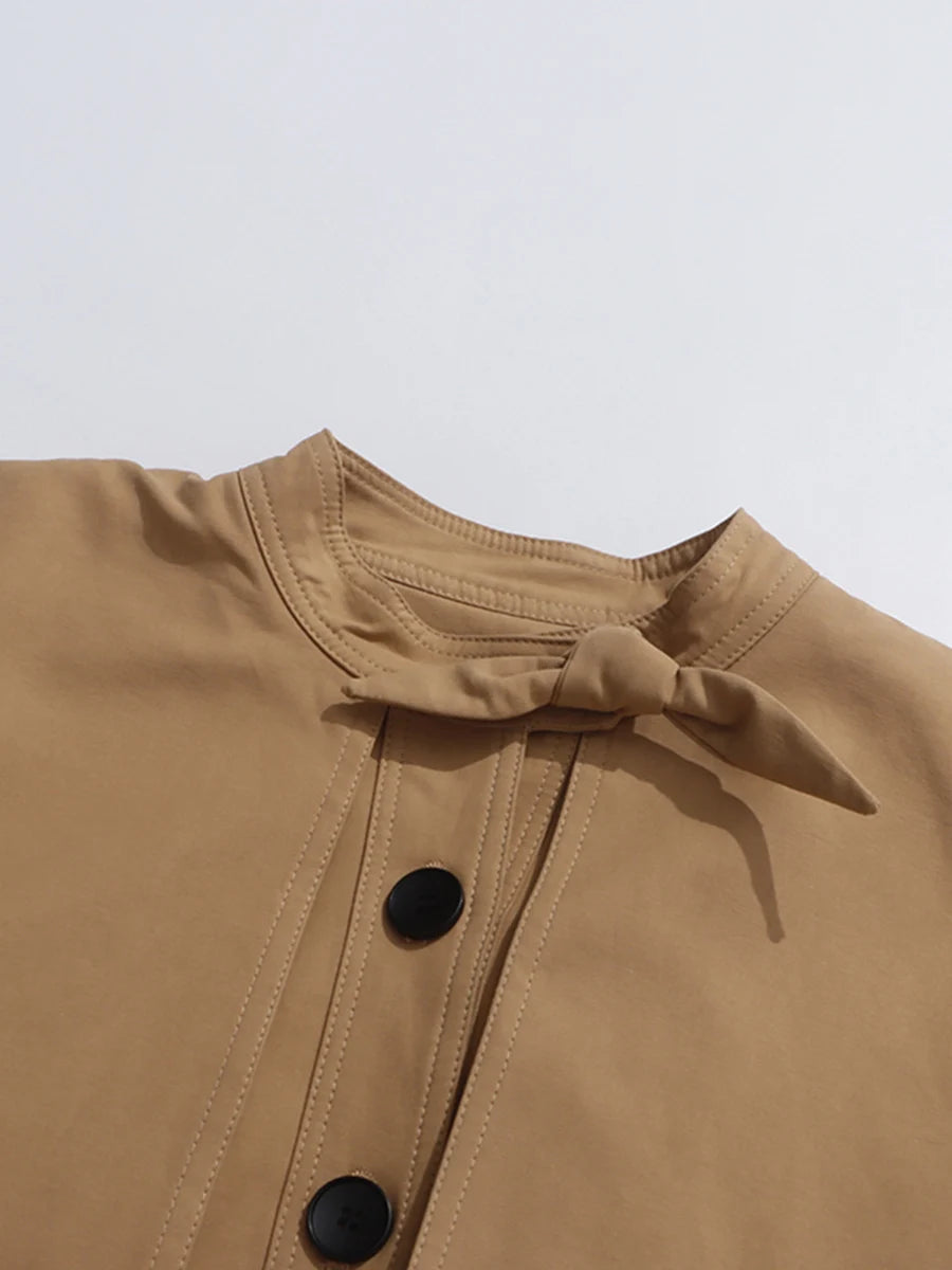 Vintage Spliced Women’s Loose Coat