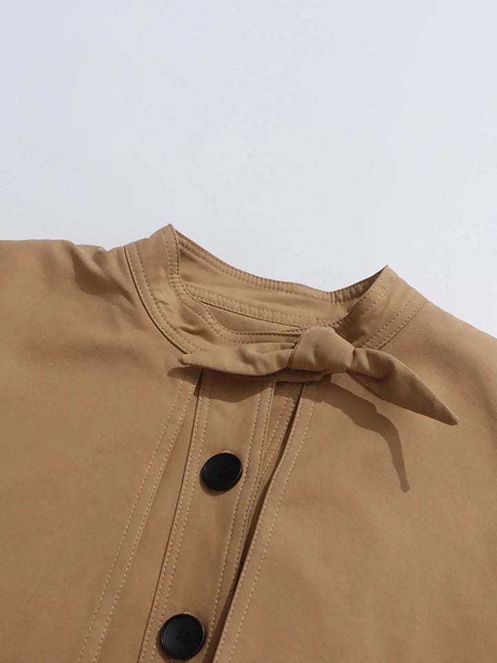 Vintage Spliced Women’s Loose Coat