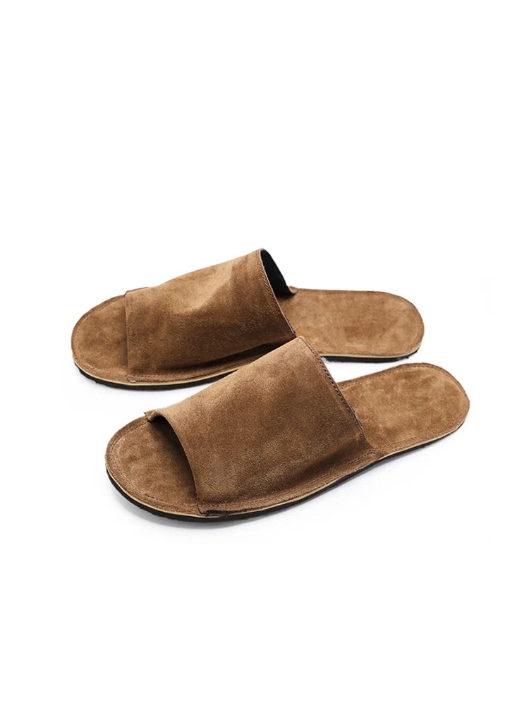 Trendy Leather Outdoor Slippers