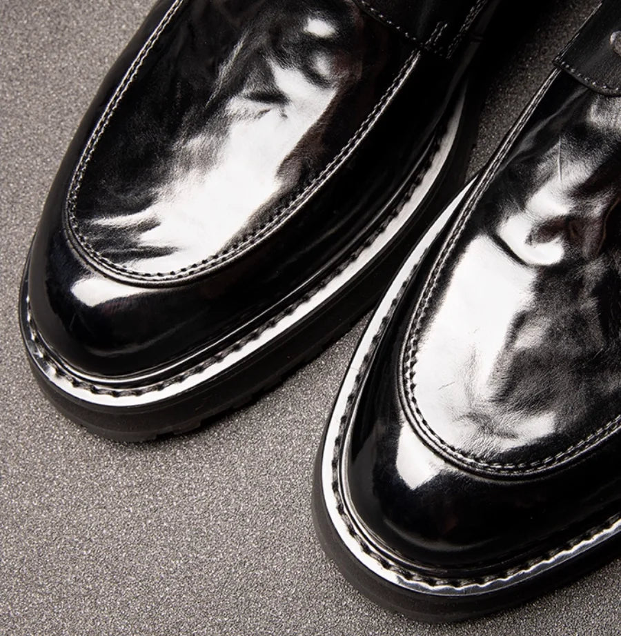 Stunning Calf Top Layer Leather Shoes