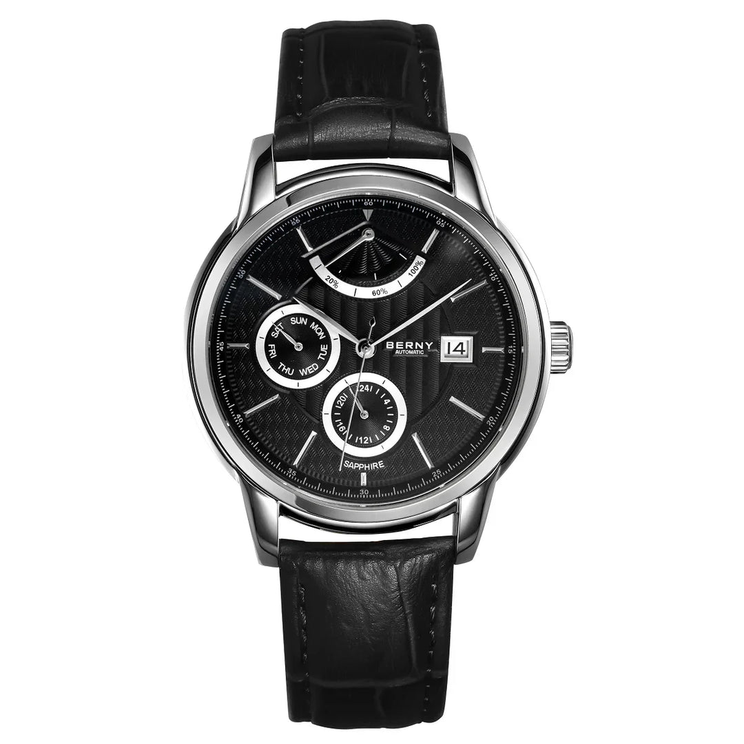High-End Calendar Sapphire Wristwatch