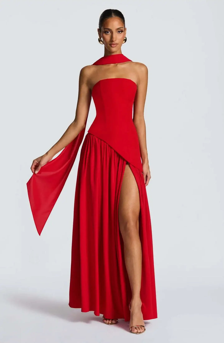 Glamorous High Split Long Dress