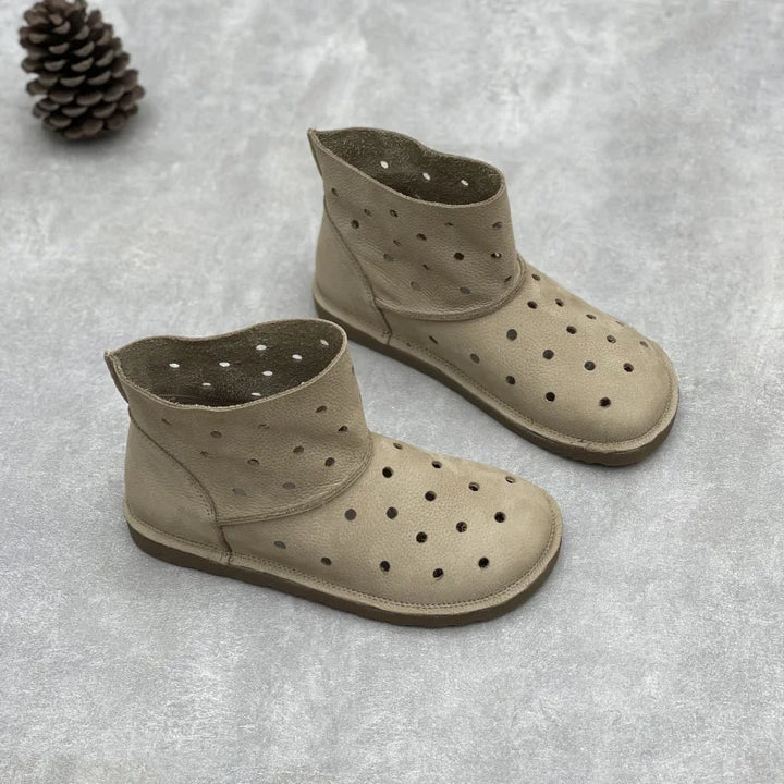 Elegant Hollow-Out Soft Boots