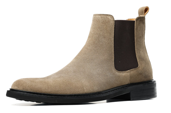 Vintage Suede English-Style Chelsea Boots