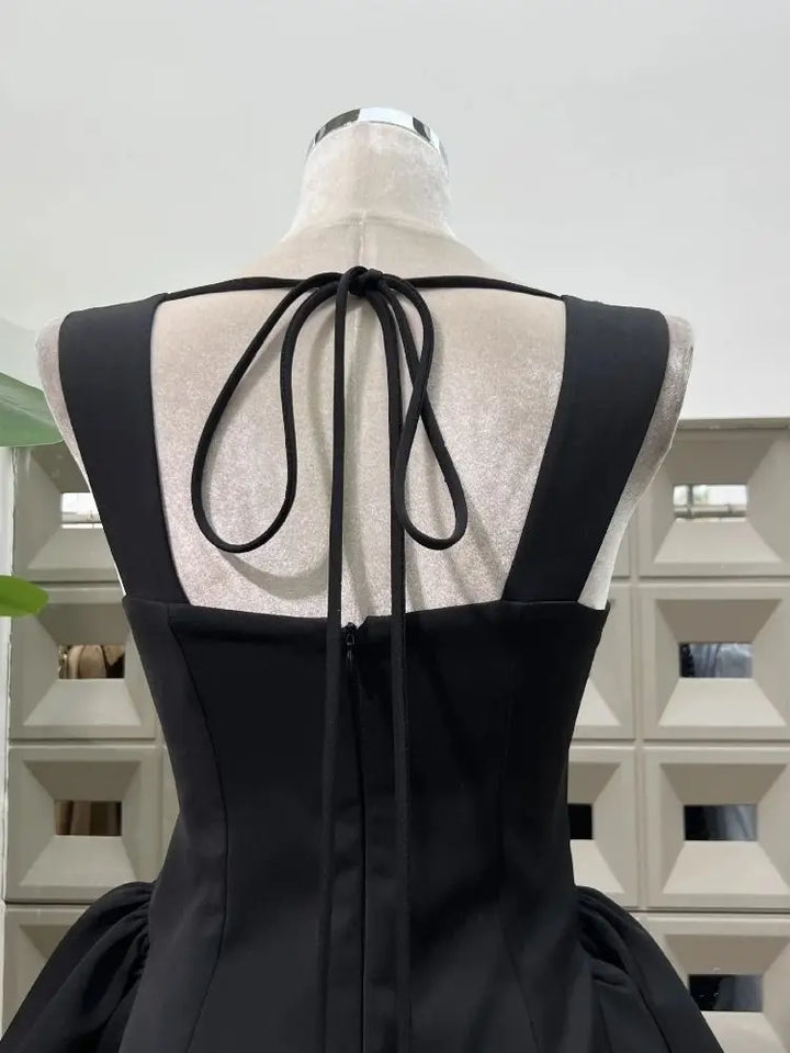 Charming Slim Fit Backless Mini Dress