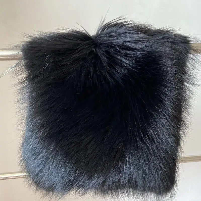 Superb Natural Furry Hooded Coat
