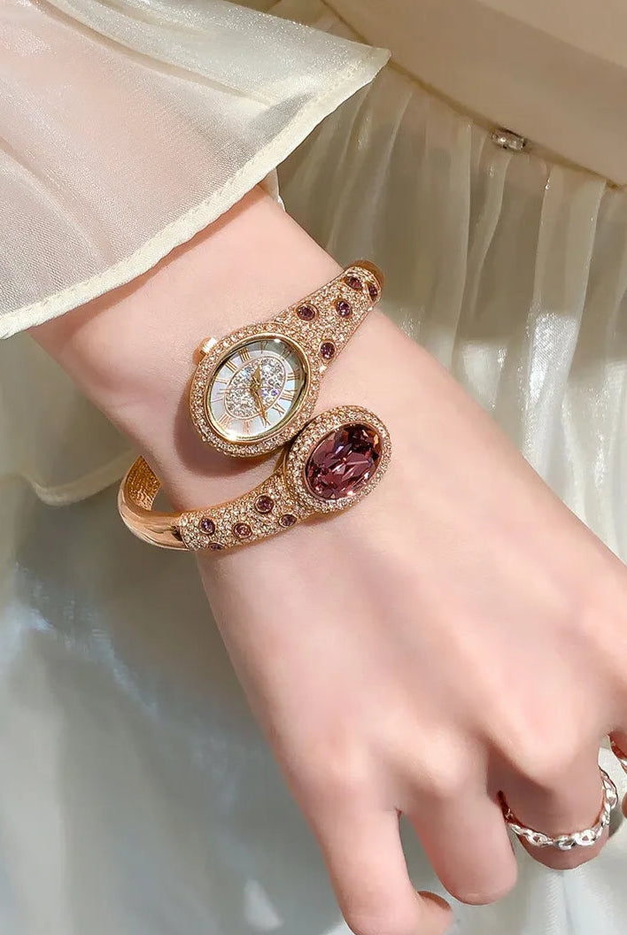 Luxury Crystal Quartz Watch