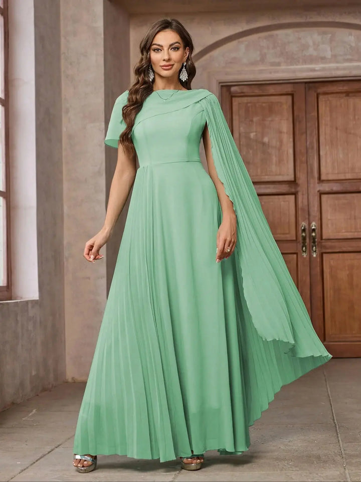Attractive Floor-Length Chiffon Dress