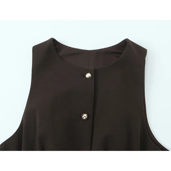 Luxury Off-The-Shoulder Vest