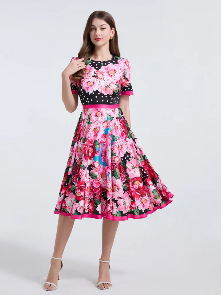 Elegant Sheath Floral Party Dress