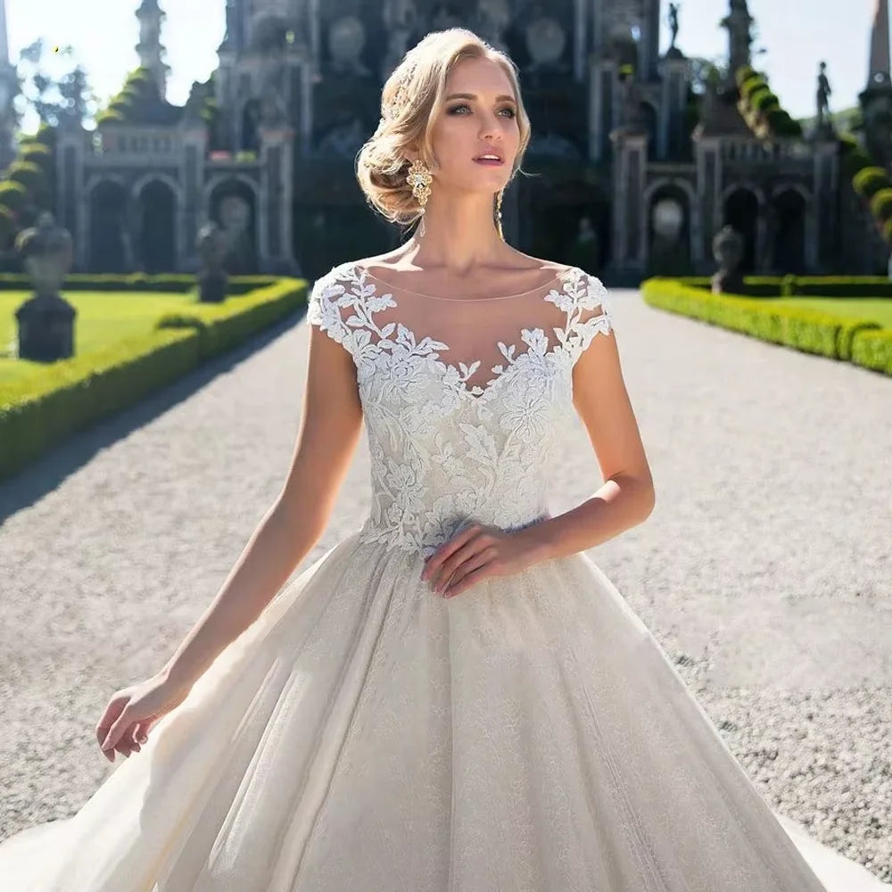 Dreamy Lace Bridal Ball Gown