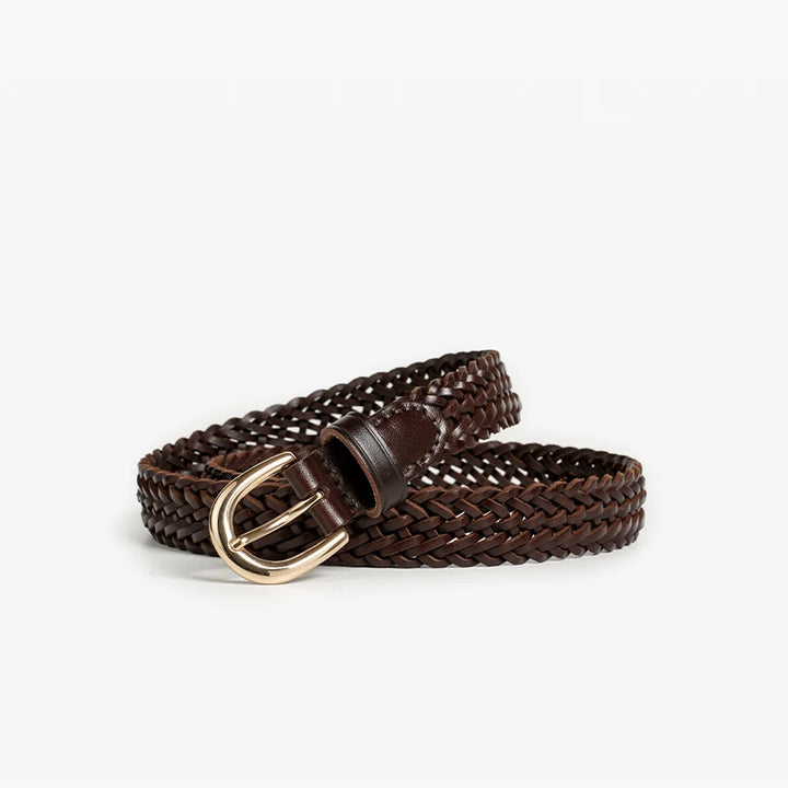 Premium Leather Woven Belt