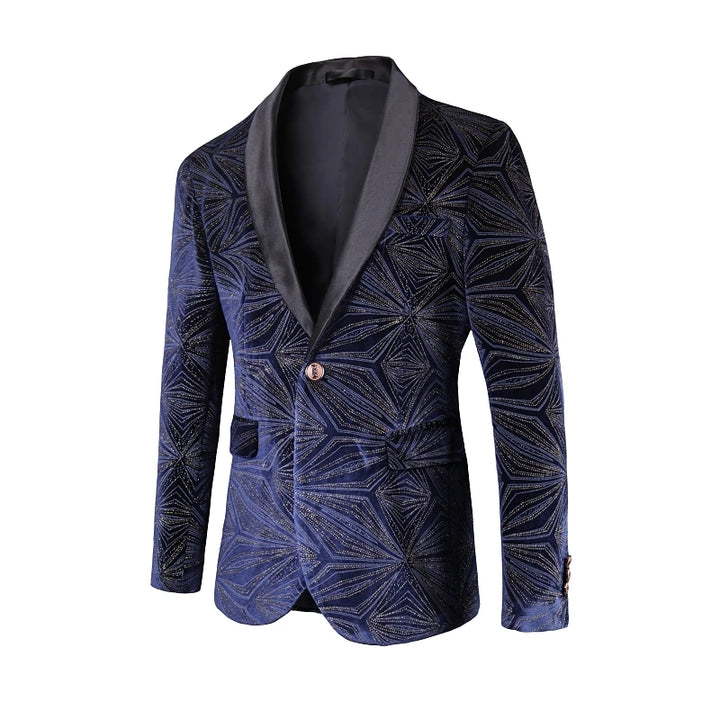 Bronzing Luxury Single Button Blazer