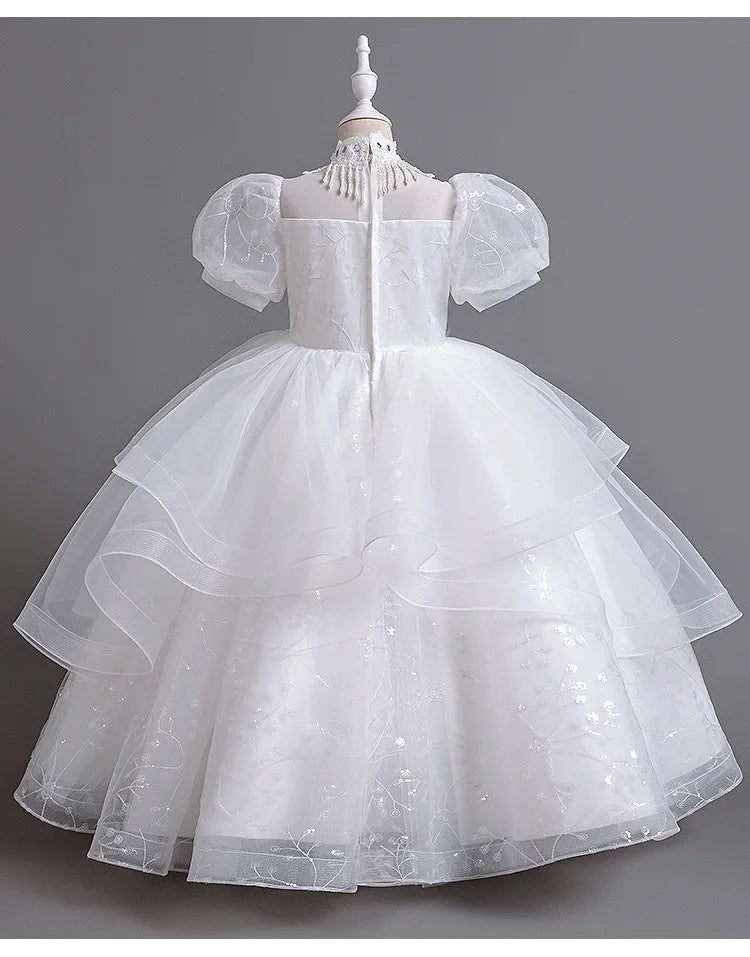 High-End Sequins Flower Girl's Evening Dress