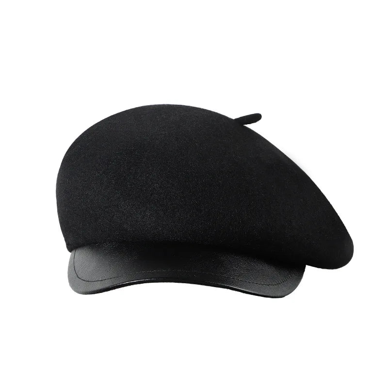 Elegant Knit Wool Beret Hat