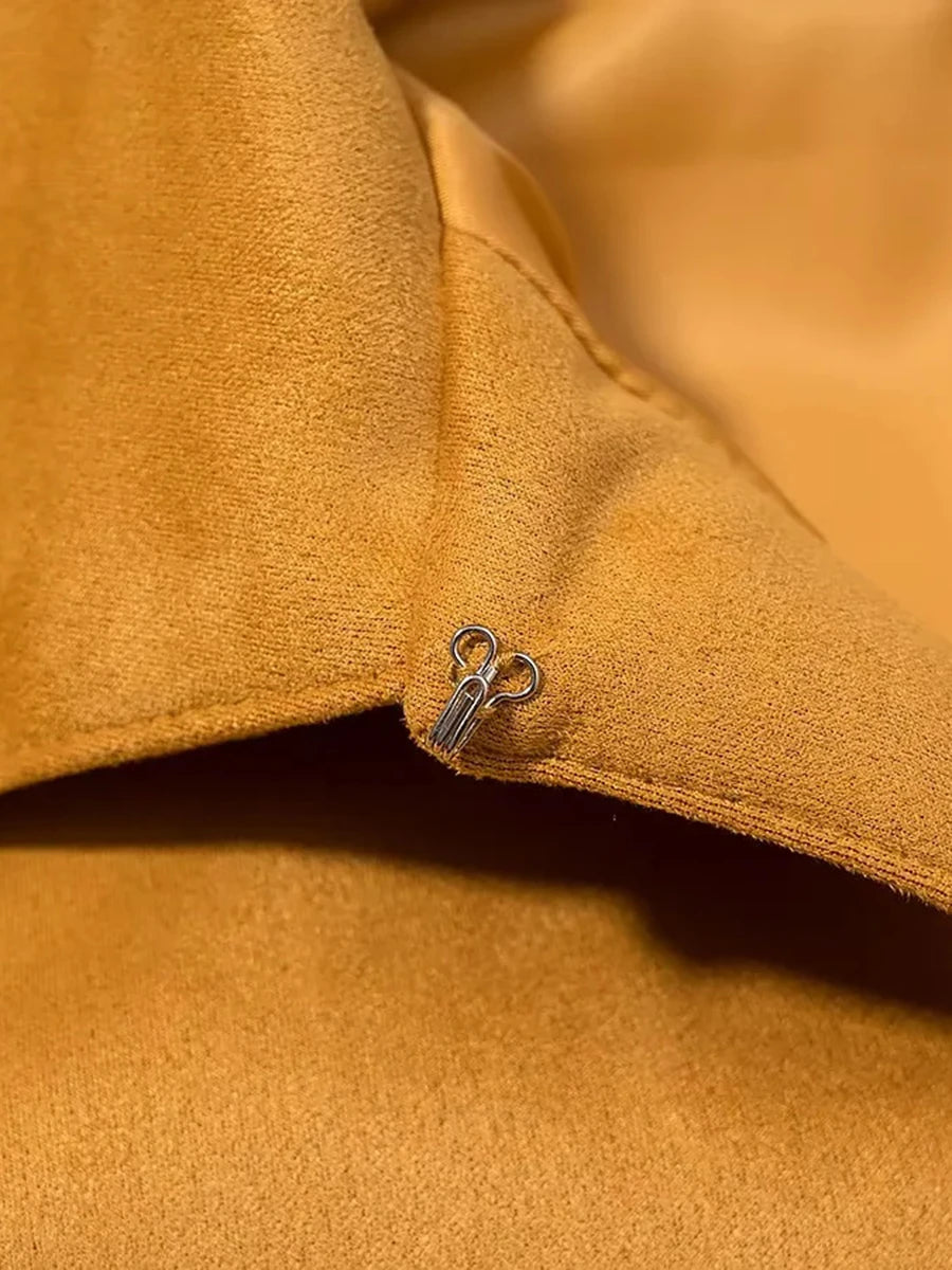 Vintage Spliced Tassel Loose Lapel Jacket
