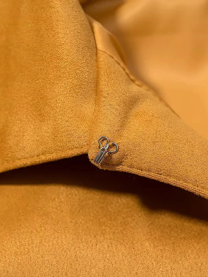 Vintage Spliced Tassel Loose Lapel Jacket