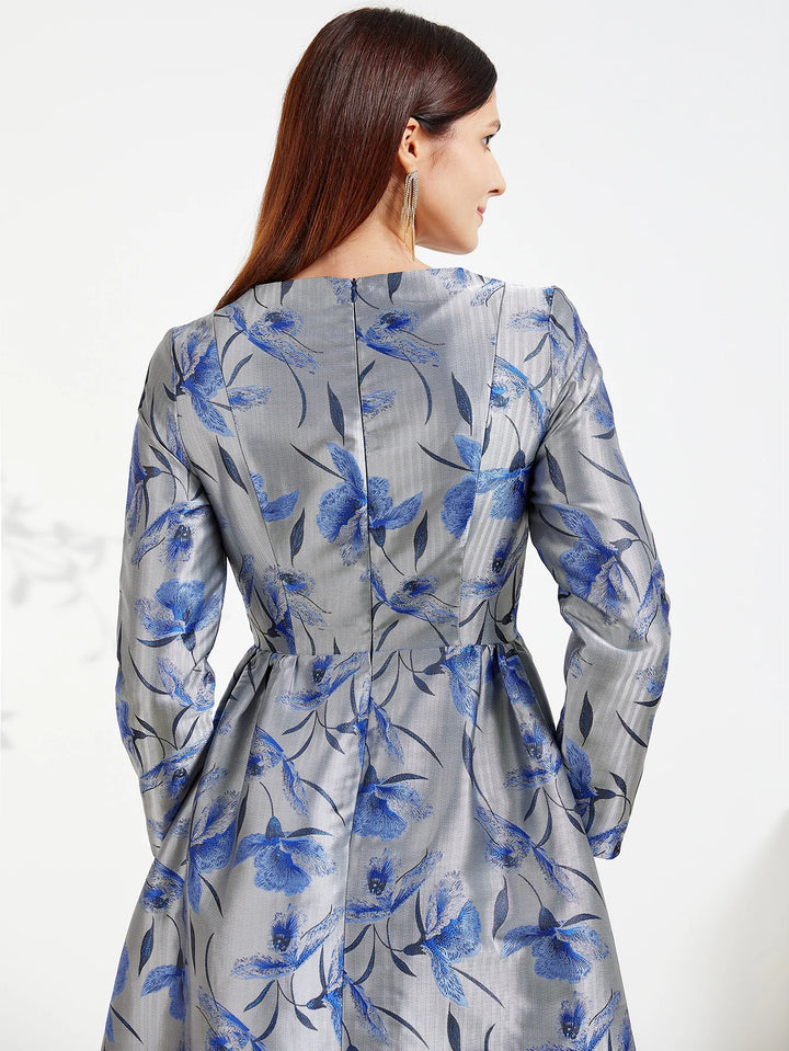 Glamorous Floral Nights Evening Party Dress