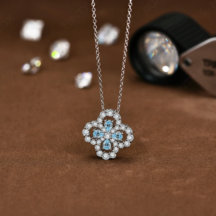 Delicate Loop Full Motif Moissanite Necklace