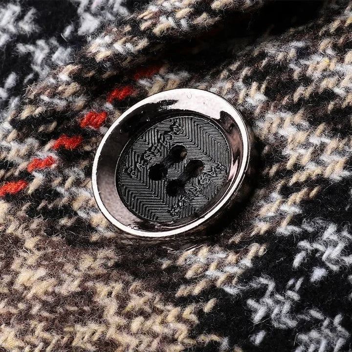 Handsome Slim Fit Plaid Blazer
