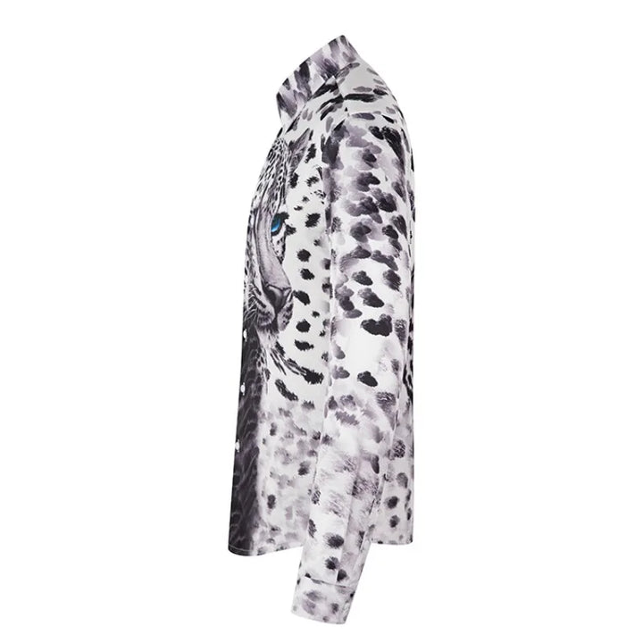 Trendy 3D Leopard Printed Casual Shirt