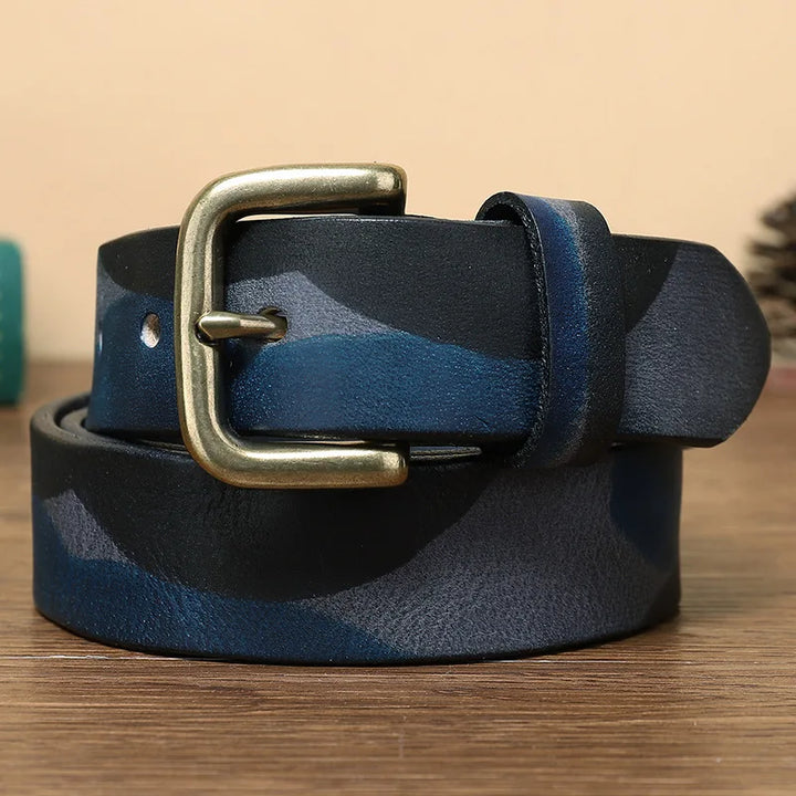Premium Camouflage Leather Belt