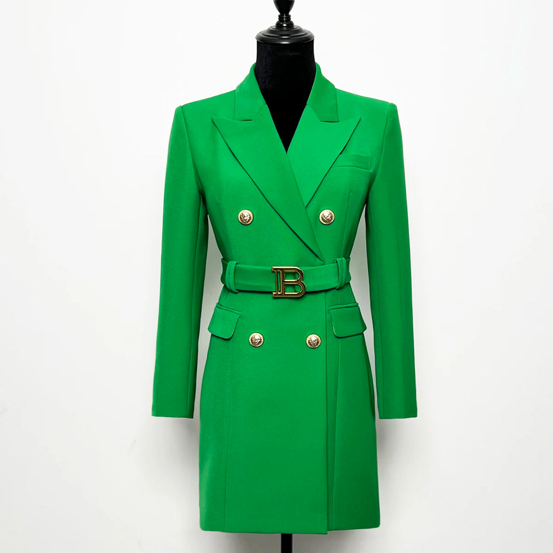 Keep You Accompanied Belted Blazer