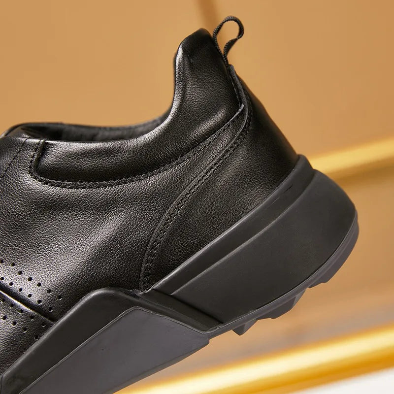 Opulent Cowhide Leather Sneakers