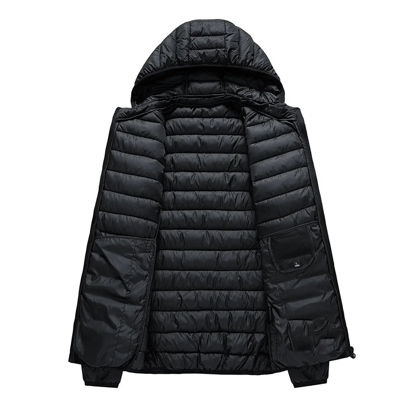 Casual Hooded Parka Coat With Detachable Hat