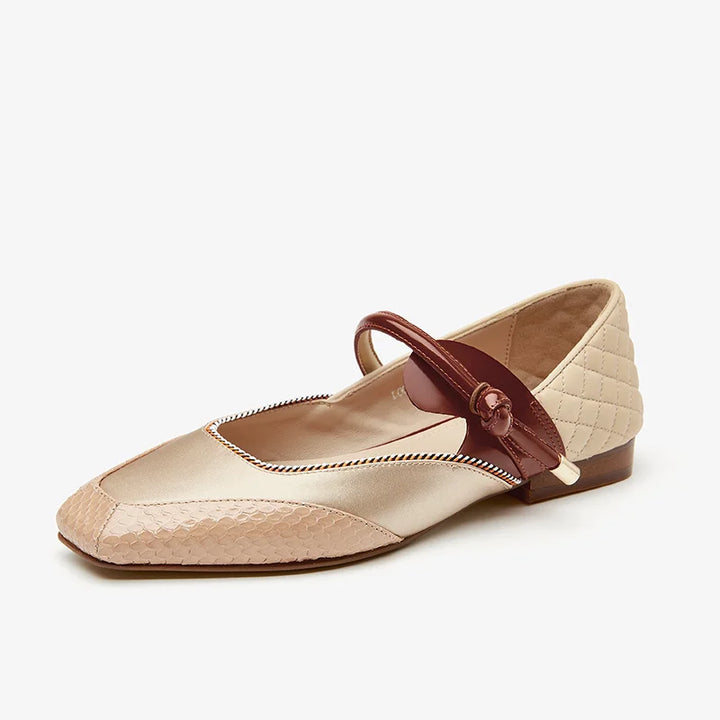 Stylish Leather Ballet Mary Janes Shoes