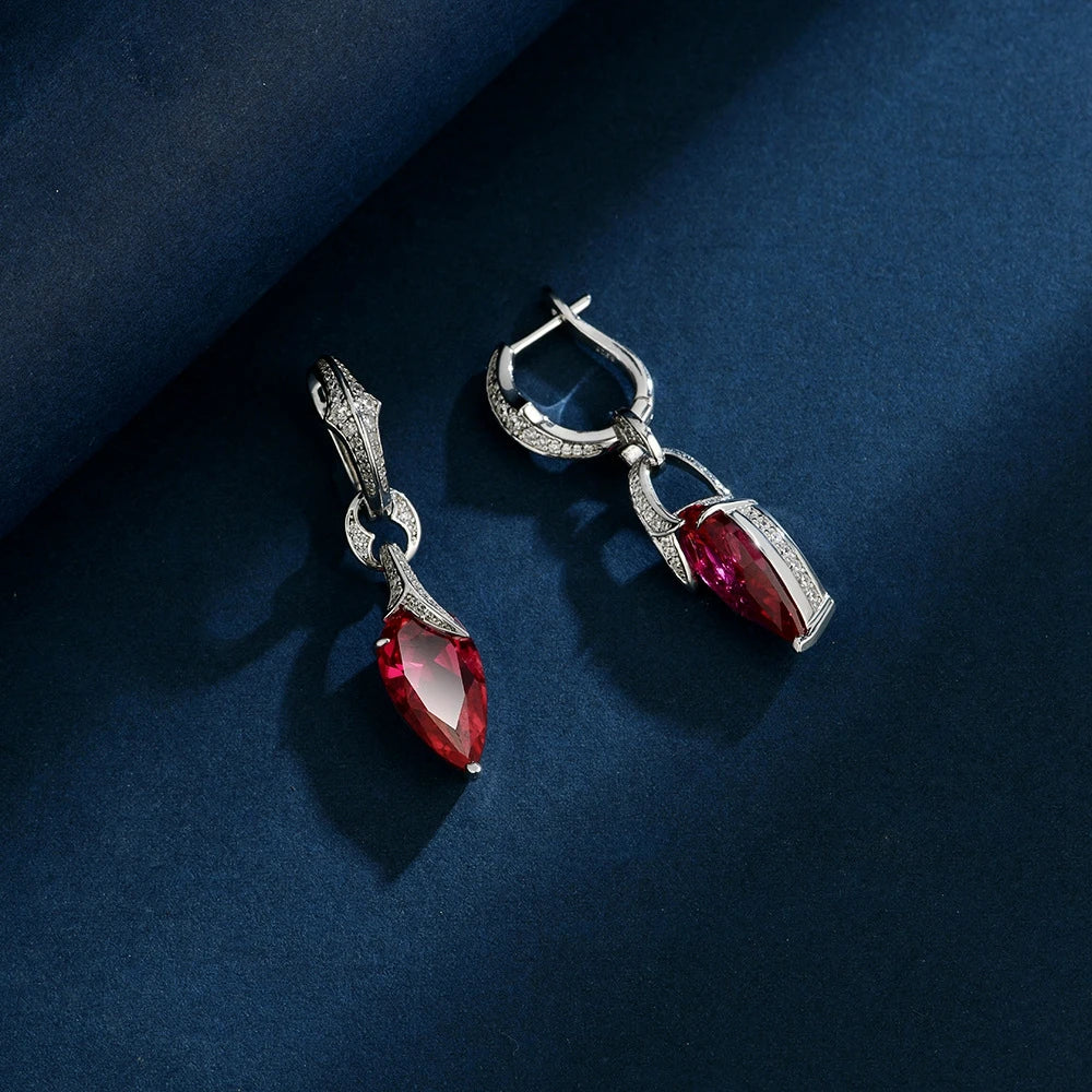 Delightful Pear Cut Gemstone Earrings