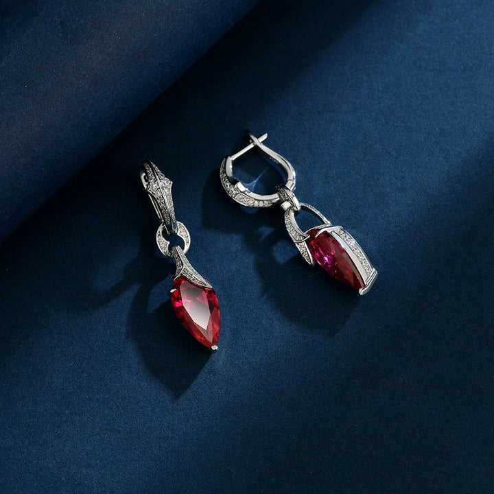 Delightful Pear Cut Gemstone Earrings