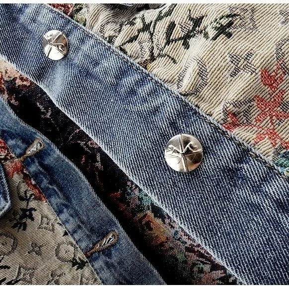 Retro Jacquard Short Jacket