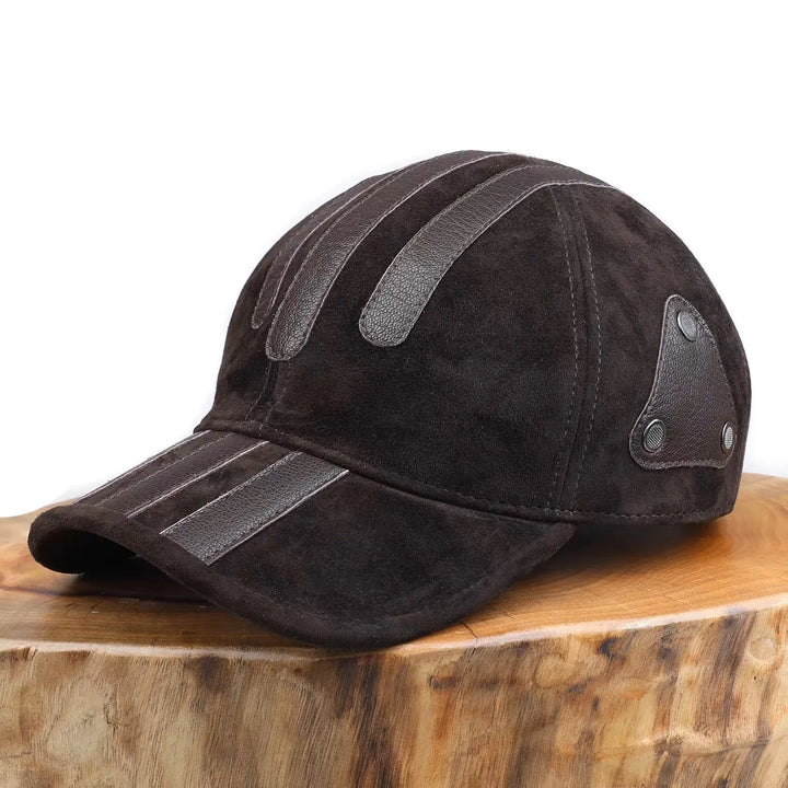 High Quality Suede Leather Baseball Cap