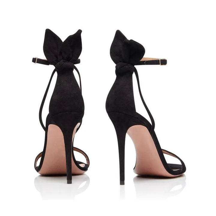 Classic Bowknot Thin Heigh Heel Sandals