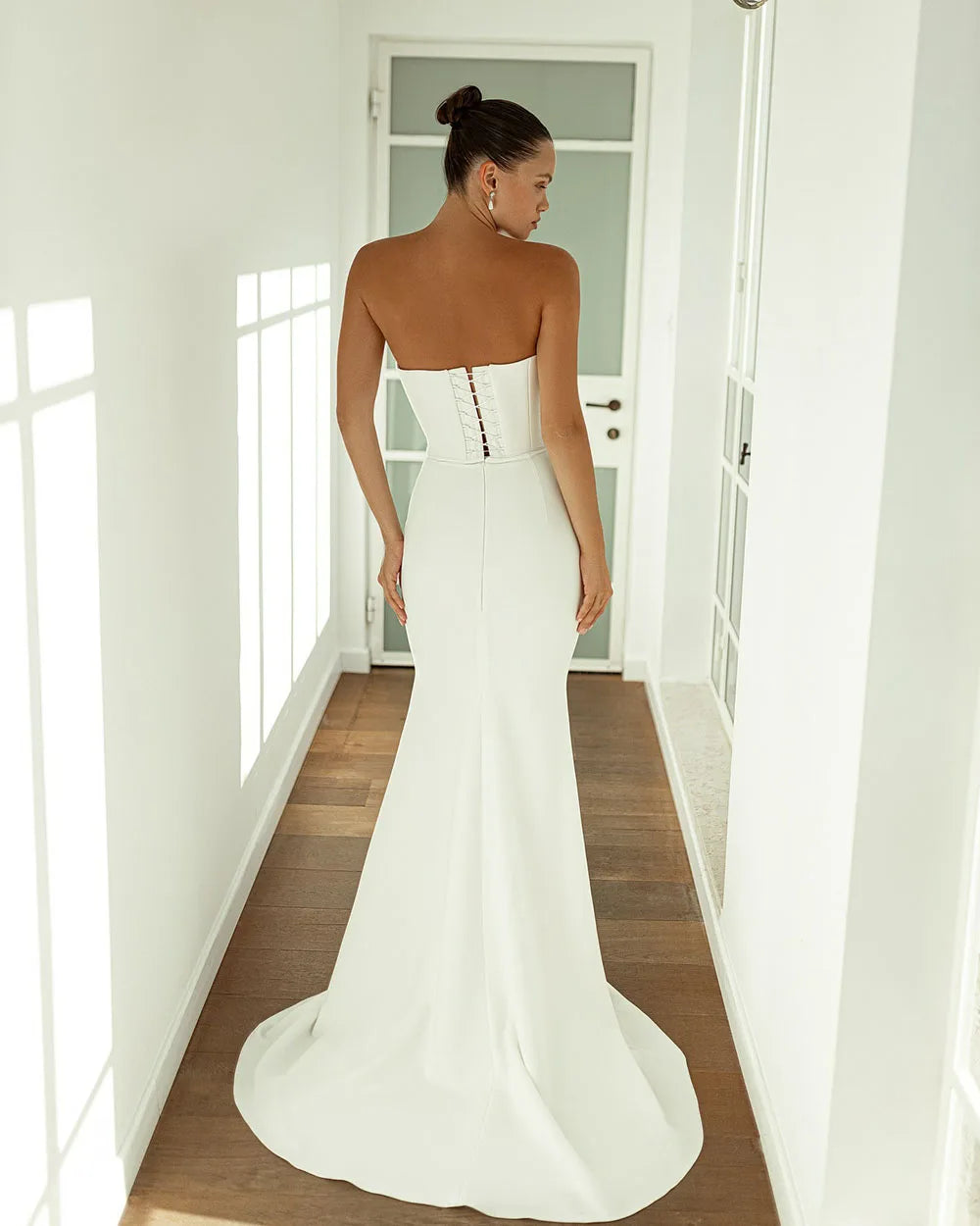 Luxury Strapless Corset Bridal Dress