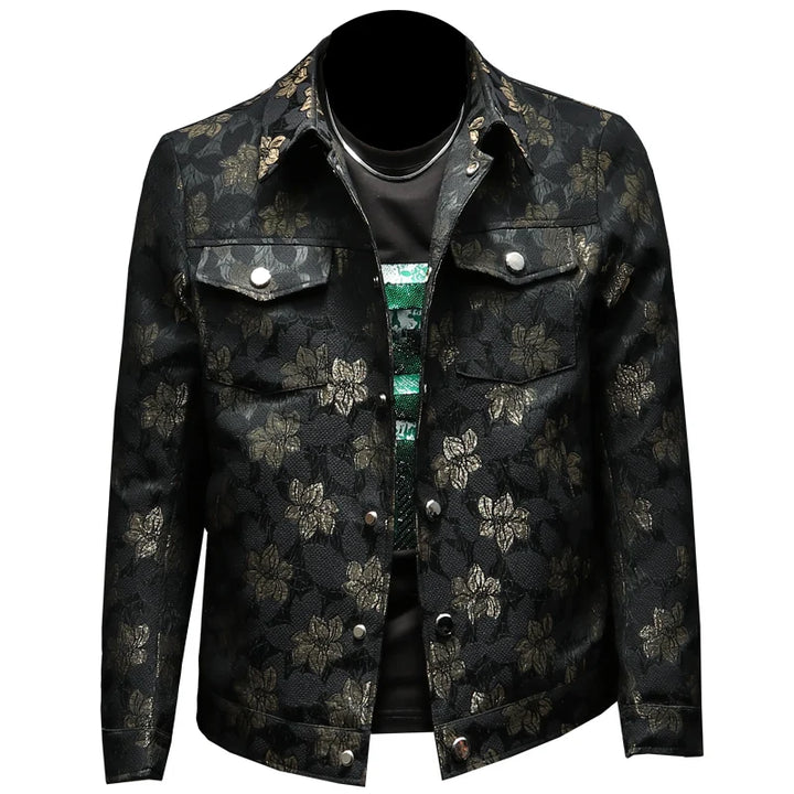 Refined Floral Embroidered Social Jacket