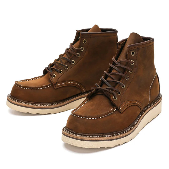 Stylish Cowhide Hiking Boots