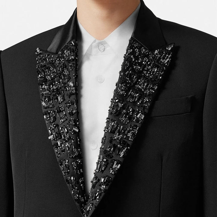 British Style Lapel Hot Diamonds Blazer