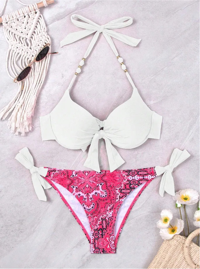 Lovely Push-Up Two-Piece Bikini Set