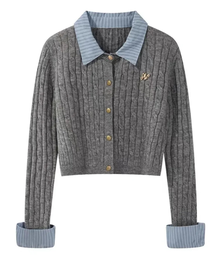 Aesthetic Knitted Long Sleeve Cardigan