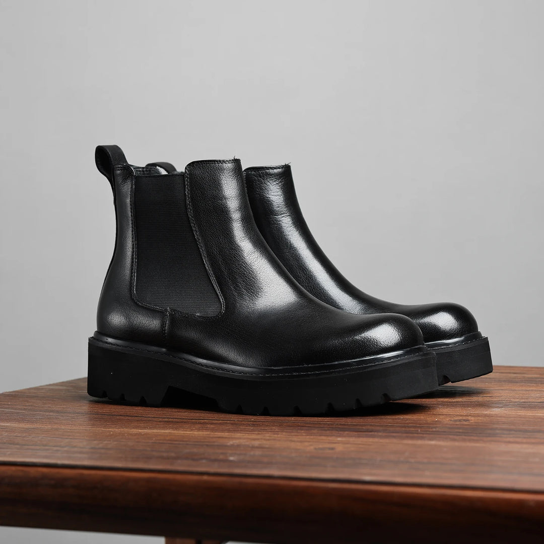 Attractive Genuine Leather Chelsea Boots