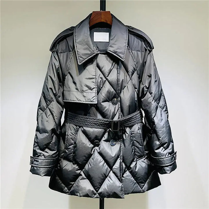 Premium Slim Fit White Duck Down Jacket